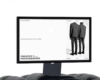 Minimal Editorial Black & White Portfolio Website Template – Wix Studio