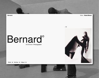 Minimalistic Editorial Photography Website Portfolio Template