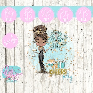 Cheers Darling! | Breakfast at Tiffany&#39;s | Audrey Hepburn | NOT an SVG Cut File | Instant Download |Png, Jpg | Press Image | Clipart | Quote