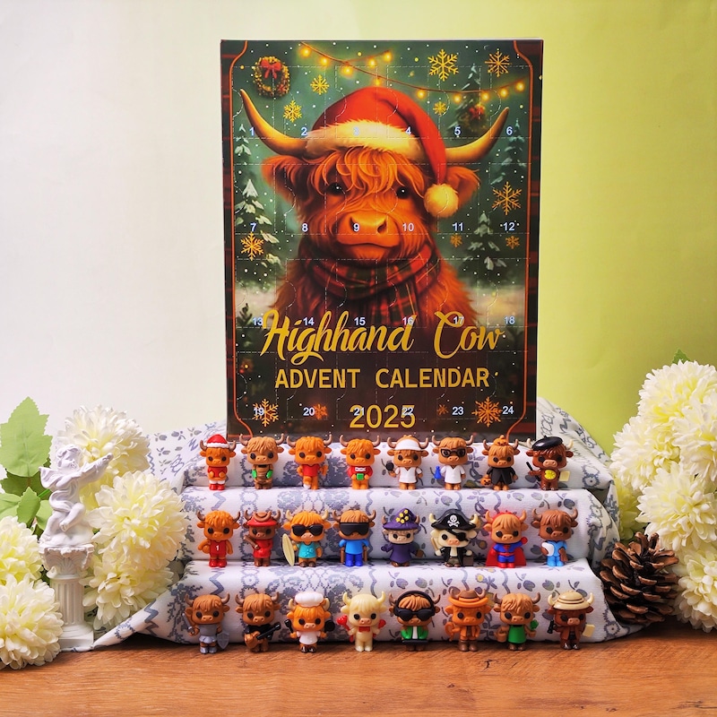 Highland Cow Advent Calendar Christmas 2025 - Etsy UK