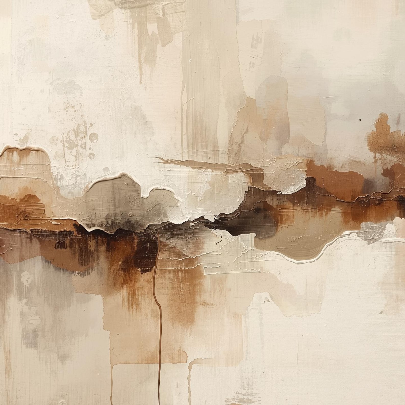 Wabi Sabi Wall Art | Japandi Minimalist Decor | Neutral Abstract Poster ...