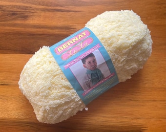 Bernat LULU Yarn, Yoyo Yellow, 2 oz, 100% Nylon,  Ready to ship