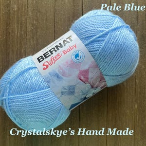 Bernat Softee Baby Yarn, DK Weight yarn, 5 oz, 100% Acrylic,  Pale Blue, Ready to ship