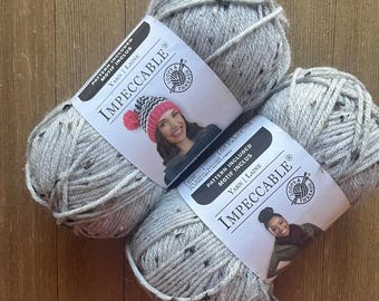 Loops and Threads Impeccable. , 3 oz., 100% Acrylic, Brown Tweed,  Worsted Weight, Price is per skein