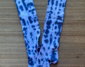 Knee High Cotton Tie Dye Socks  One Pair Fits Women's Shoe Size 8-11   Ready To Ship