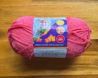 Red Heart Soft  Acrylic yarn, Beach Ball, Ready to ship, Discontinued yarn