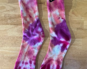 Tie Dye Socks  Cotton crew socks  One Pair Ready To Ship #10