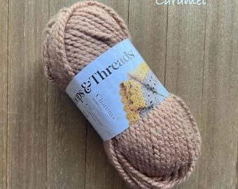 Loops and Threads Charisma, 3.5 oz. 100% Acrylic, Caramel,  Ready to ship