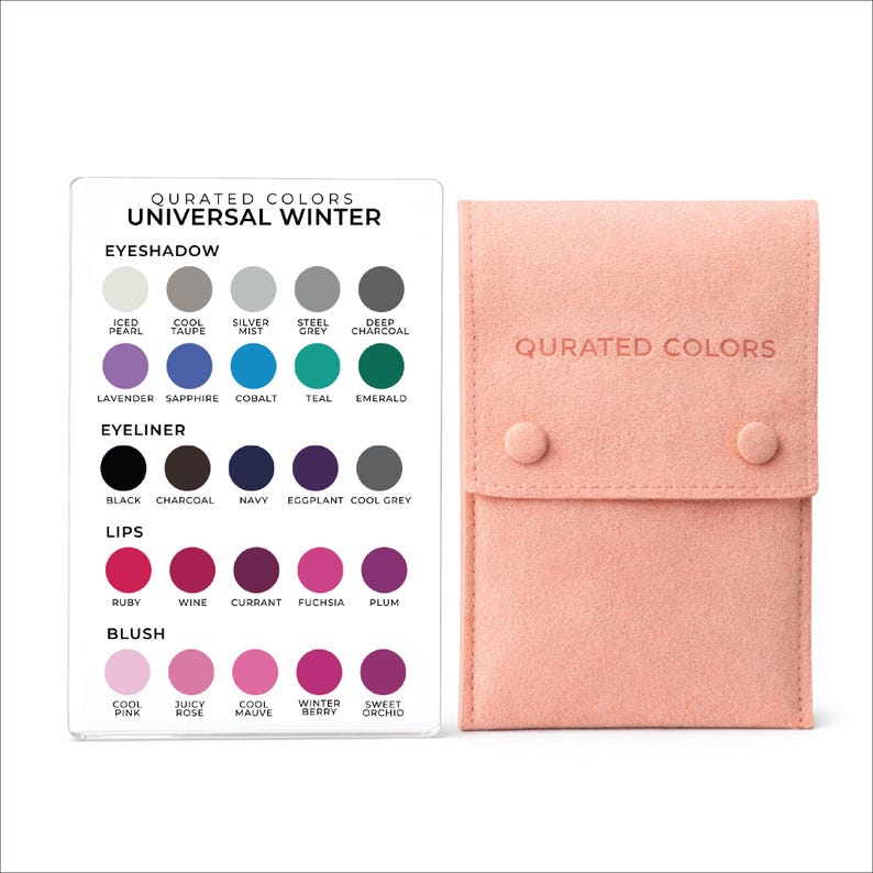 Seasonal Color Analysis Makeup Palette | Acrylic Color Guide - Etsy
