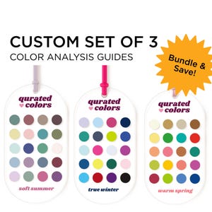 Custom Color Analysis Guide Bundle – Choose 3 Subseason Palettes