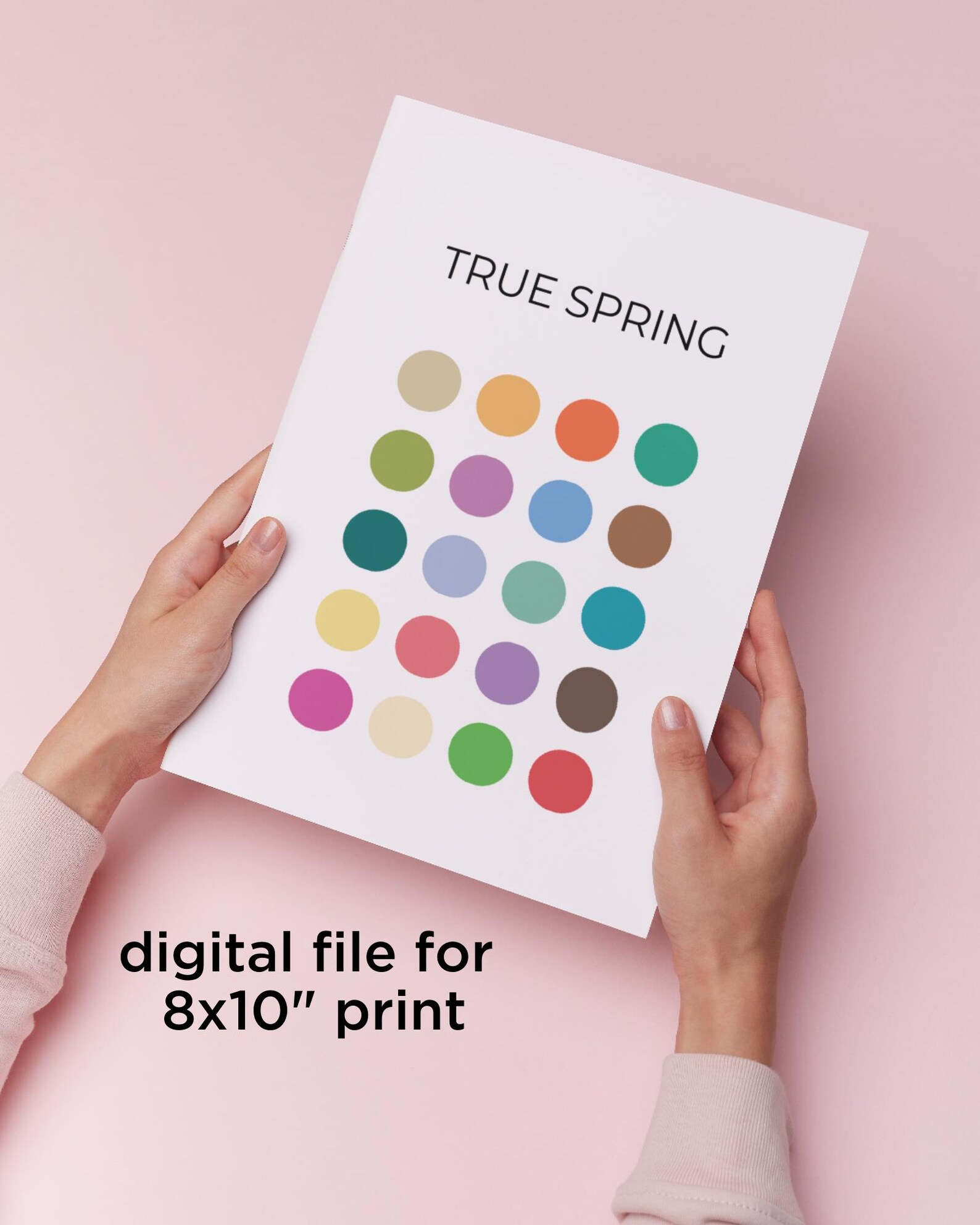 True Spring Color Palette – Printable 8×10 Digital Download – Seasonal ...