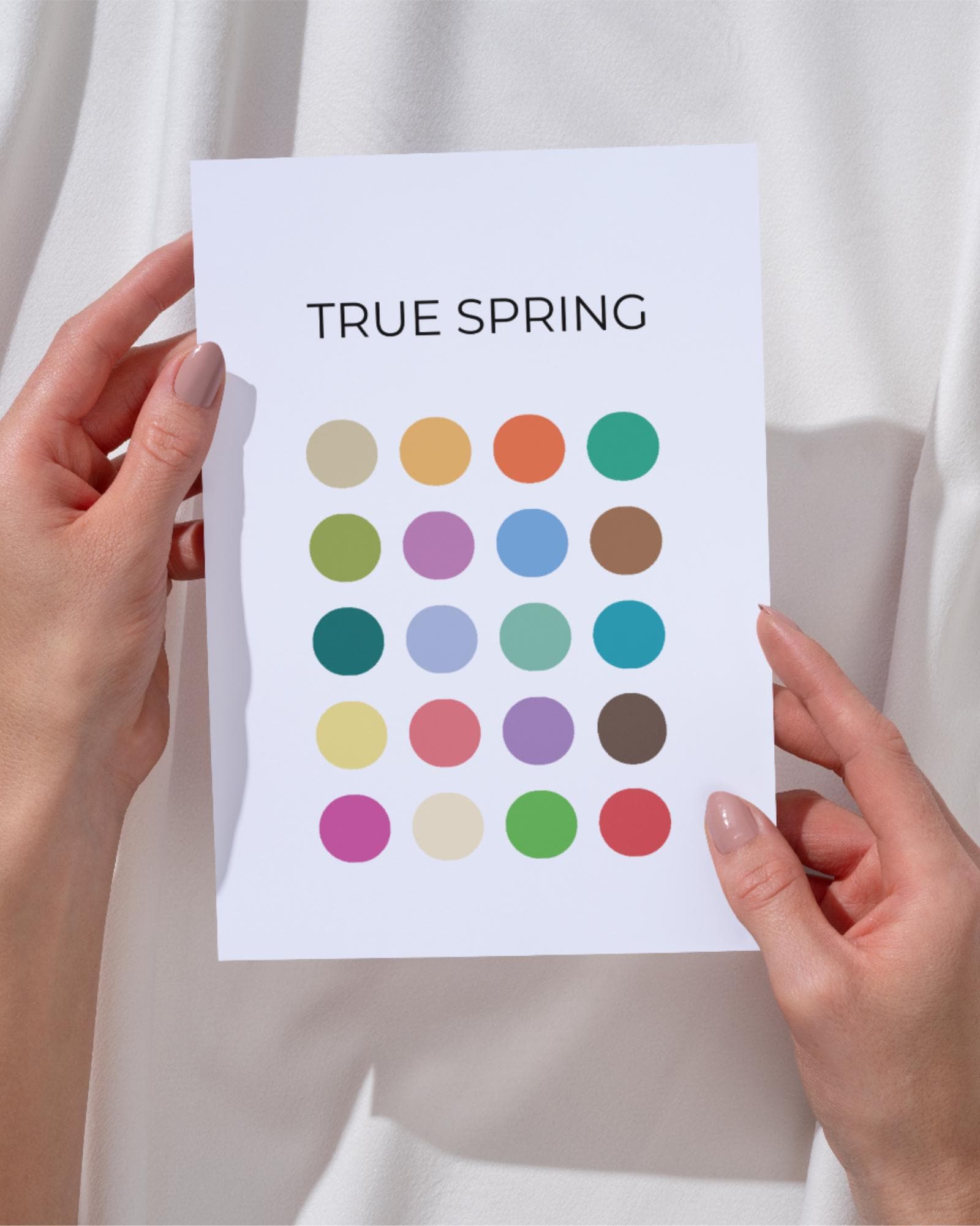 True Spring Colour Combinations True Spring Color Palette – Printable 8×10 Digital Download – Seasonal ...