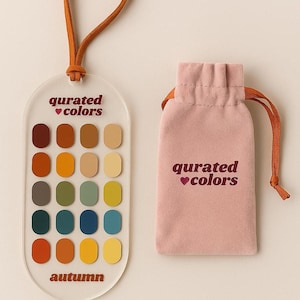 Acrylic Seasonal Color Guide for Style Matching – Spring, Summer, Autumn, Winter Swatch Card