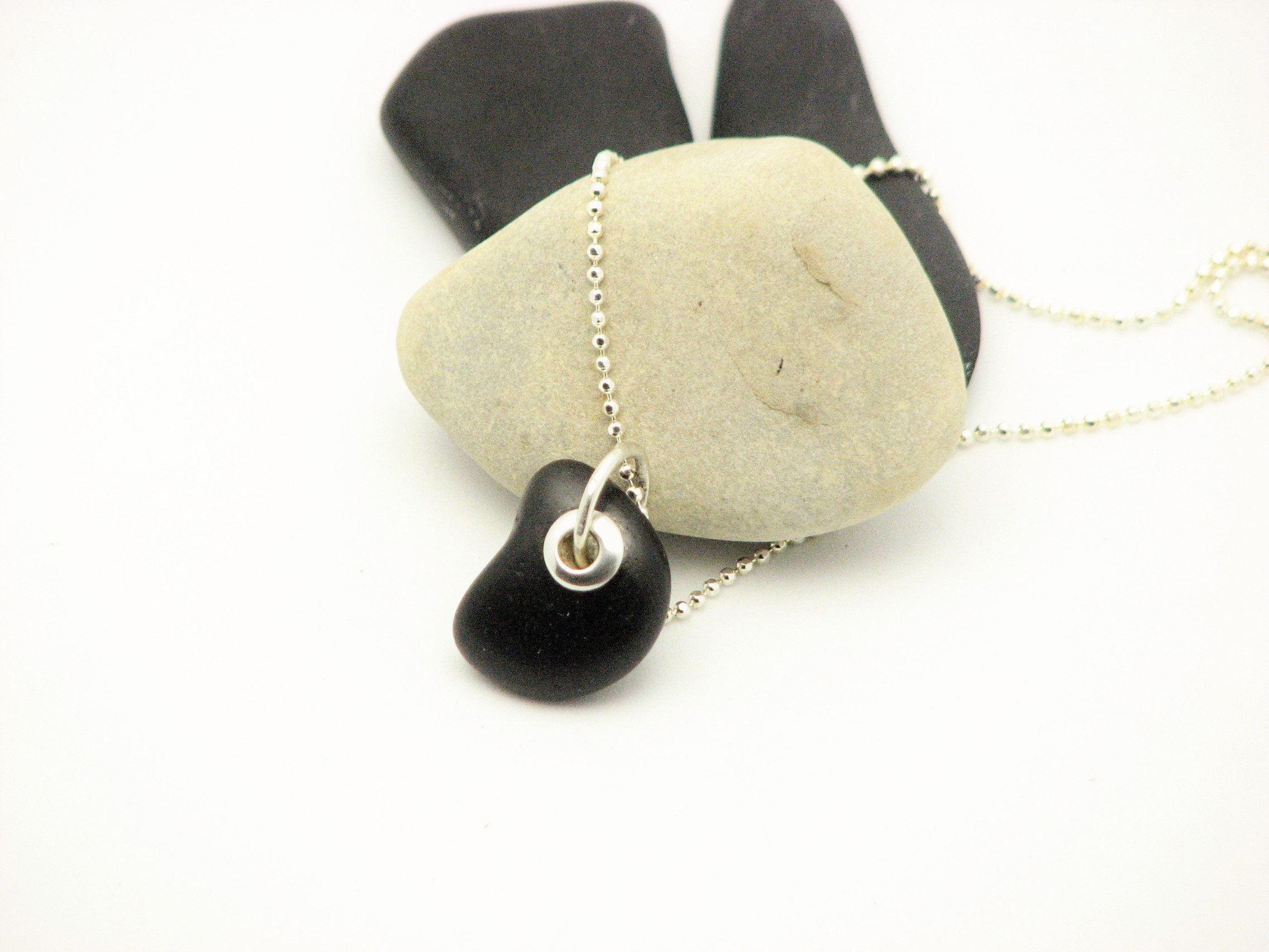 River Rock Necklace Sterling Silver