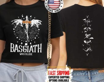 Dragon Rider Crop Top - Women and Men Tank Tops  - Fourth Wing Basgiath Design