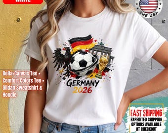 Comfort Colors Germany 2026 Soccer Shirt, Germany Flag Shirt, International Germany Football Fan Gift, Germany Soccer Fun Shirt