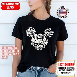 Camiseta Disney Star Wars, sudadera Mandalorian, camiseta de colores cómodos de Darth Vader, camiseta de Chewbacca, camiseta Star Jedi, camiseta de Luke Skywalker imagen 12