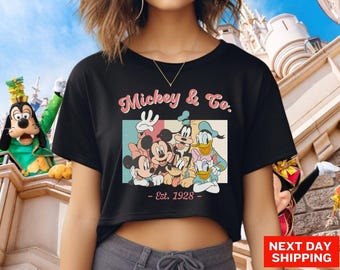 Disneyland Mickey and Friends Crop Top, Disneyworld Matching Crop Tops, Mickey and Friends Shirt, Donald Duck Shirt, Disney Trip Shirt