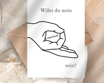 Plantilla imprimible de tarjeta con preguntas divertidas para el padrino: ¿Quieres ser mi padrino? Regalo para padrino, descarga digital de regalo de boda divertido.
