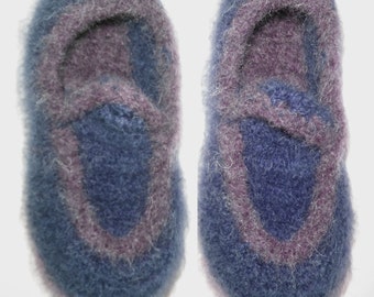 Kid's Felted Loafer Crochet Slipper Pattern