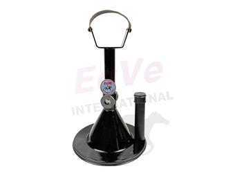 Black Farrier Hoof Stand |Adjustable Horse Hoof Stand |Farrier Hoof Jack for Shoeing & Trimming | Stable Horse Stand