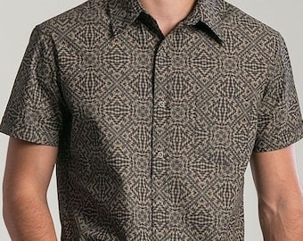 Psy Elegant Trendy Mens Shirt Button Up Short Sleeve Designer Shirt For Men Button Down Shirt Mens Clothing Fathers Day Gift