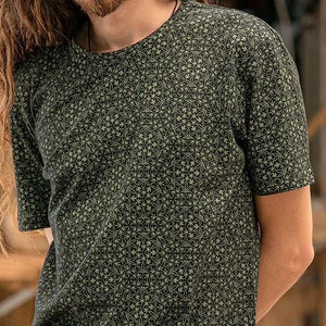 Psychedelic Marijuana Shirt For Men- Trippy Men's T-shirt Psytrance Goa Burning Man Festival Clothing Rave Wear- Stoners Gifts