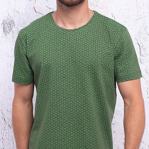 Seed Of Life Men&#39;s Shirt, Sacred Geometry T-shirt Festival Fashion Psy Trance Goa Psychedelic Clothing Unique Gift For Boyfriend