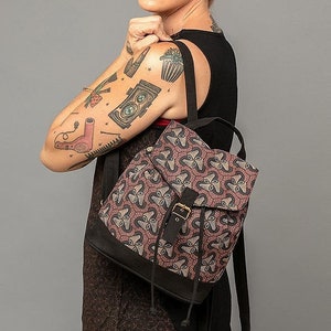 Mini sac à dos champignons magiques, petit sac à dos pour femme, sac à dos pour femme, sac à dos en toile, cadeau pour petite amie