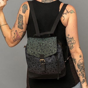 LSD Molecule Mini Sac à dos, Sac à dos femme, Petit sac à dos en toile