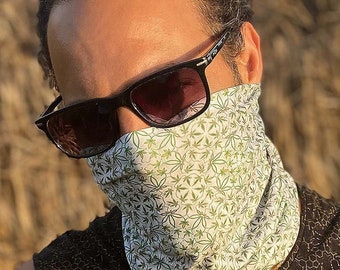 Neck Gaiter For Men, Gaiter Face Mask, Rave dust Mask, Burning Man Mask, Festival Face Cover, Washable Mask