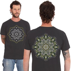 Mens Psychedelic T-shirt, Glow In The Dark, Psychedelic Shirt, Graphic Tee, Psy Clothing, Burning Man, Festival Shirt, Gift For Men