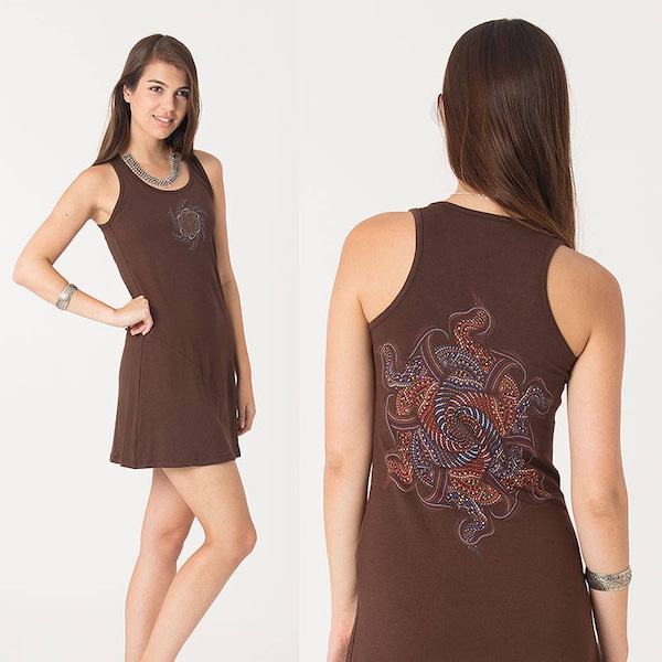 Screen Print Dress Etsy