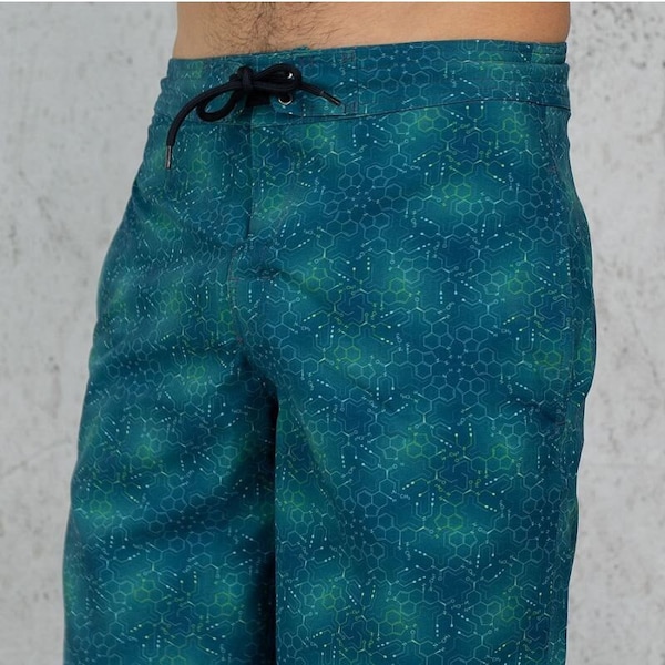 LSD Molecule Men Boardshorts- Herren Bademode- Psychedelic Shorts- Badehose- Serf Boardshorts- Beach Wear