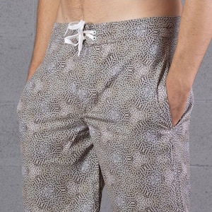 Coral Print Men Board Shorts- Summer Swim Shorts- Serf Boardshorts- Swim Trunks- Beach Wear- Stylish Swimwear