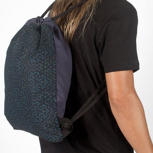 Seed Of Life Sack Bag- Drawstring Backpack- Sacred Geometry Bag- Festival Backpack