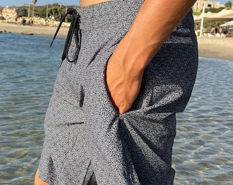 Atom Molecule Boardshorts - Herr Badbyxor - Serf Boardshorts - Festivalshorts - Strandkläder - Herr Badkläder
