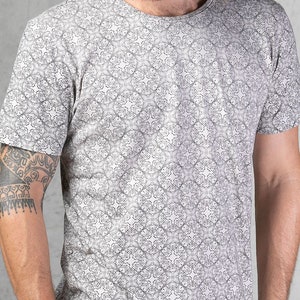 Psychedelic Geometry Shirt For Men Full Print Mens T-shirt Psy Trance Goa Burning Man Festival Clothing Birthday Gift For Boyfriend image 1