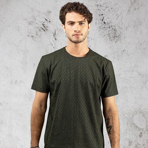 Mens T shirt Psychedelic Shirt Screen Printed Tee Festival Wear Burning Man Clothing Tribal Psy Trance Goa Style