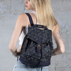 Mini sac à dos géométrique pour femme, sac à dos, petit sac à dos, cadeau de Noël