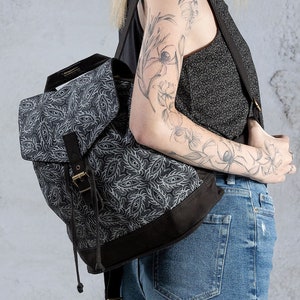 Mini Backpack For Women, Small Black Backpack, Canvas Backpack Purse