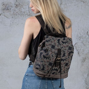 Small Backpack Purse For Women, Mini Backpack, Handbag, Vegan Canvas Backpack