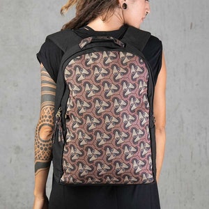 Psychedelic Backpack, Laptop Backpack 13-15-17 inch, Canvas Backpack, Mens Backpack, Womens Backpack, Magic Mushrooms