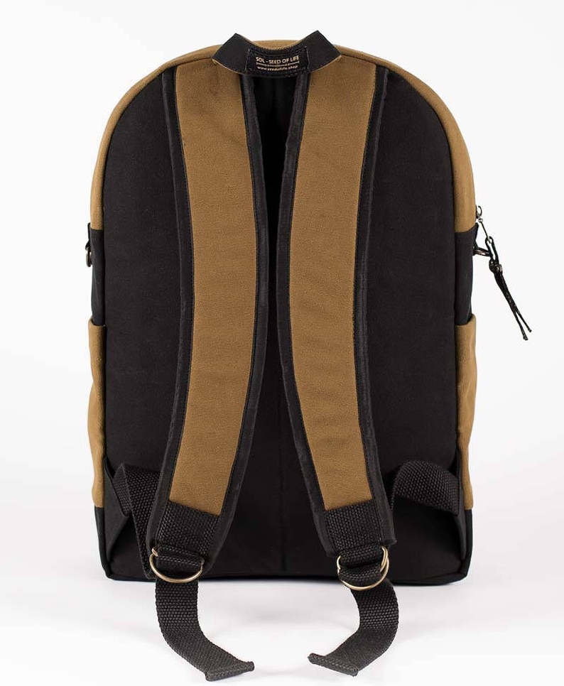 Festival Backpack Canvas Laptop Backpack With Yoga Mandala Print Square Backpack Fitting 13 15 17 inch Laptops