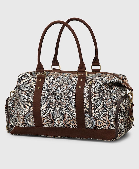 Tribal Weekend Bag– Waterproof Travel Bag– Unisex Overnight Bag– Large Carry On Tote, Weekender Bag
