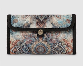 Printed Tobacco Case, Canvas Tobacco Pouch, Spiritual Gifts, Vegan Rolling Pouch, Stoner Gifts