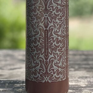 Termosflaska, 750ml vattenflaska, bohemisk hippie, reseflaska, rostfri flaska bild 2