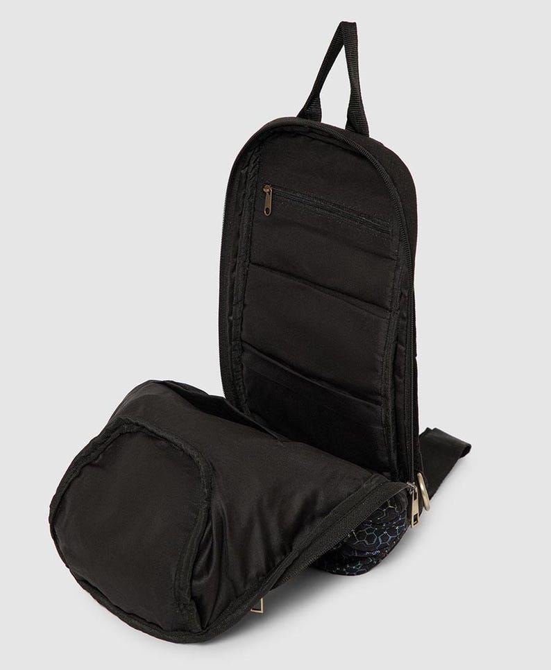 Canvas Crossbody Bag For Men and Women, Cross Body Bag, Small Crossbody Bag, Sacred Geometry, Shoulder Bag, Festival Gear image 3