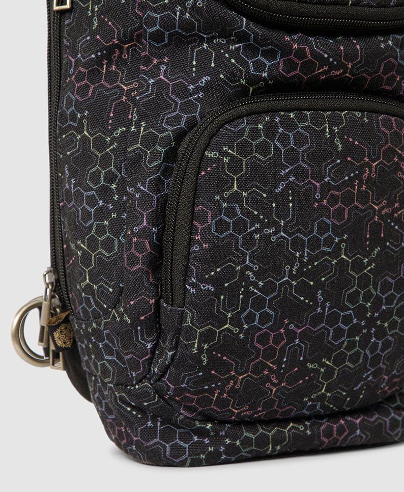 Canvas Crossbody Bag For Men and Women, Cross Body Bag, Small Crossbody Bag, Sacred Geometry, Shoulder Bag, Festival Gear image 9