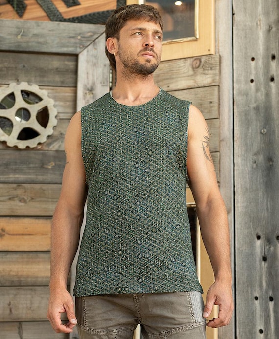 Débardeur géométrique pour homme, débardeur Seed Of Life, 100